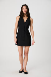 FRENCH CONNECTION TAFFETA SLEEVELESS MINI DRESS